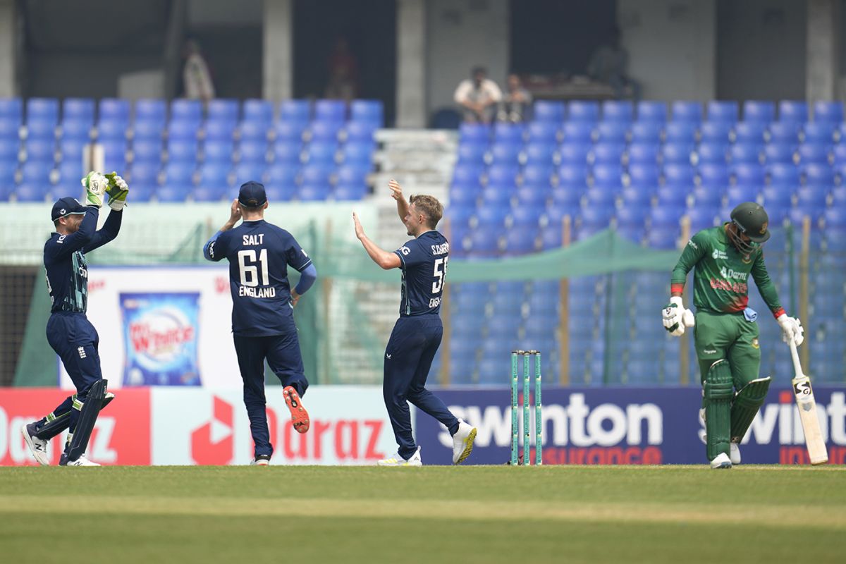 Sam Curran removed Litton Das for a second consecutive duck, Bangladesh vs England, 3rd ODI, Chattogram, March 6, 2023
