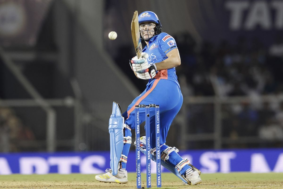 Nat Sciver-Brunt plays one fine, Delhi Capitals vs Mumbai Indians, final, Brabourne, Women's Premier League, March 26, 2023