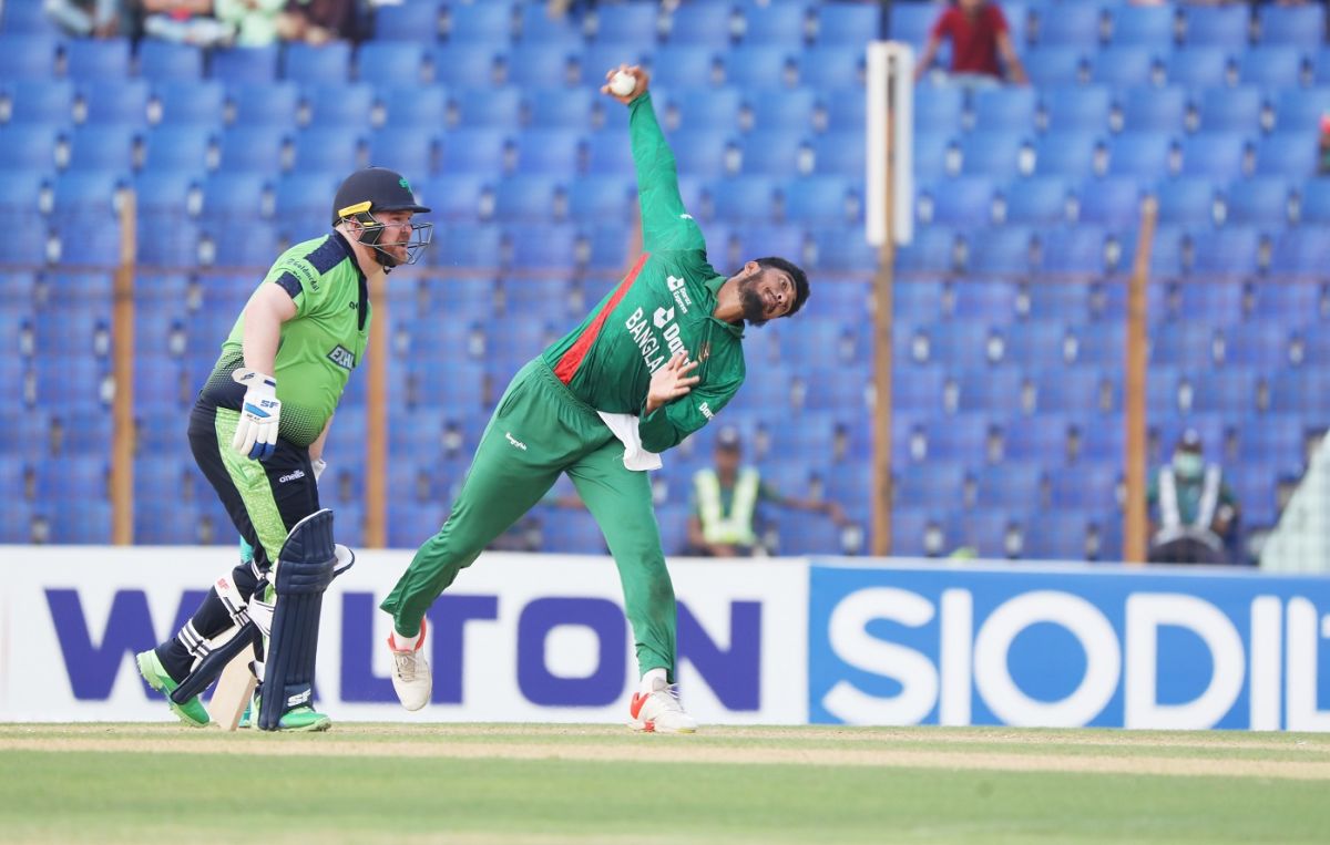 Rishad Hossain made his T20I debut against Ireland