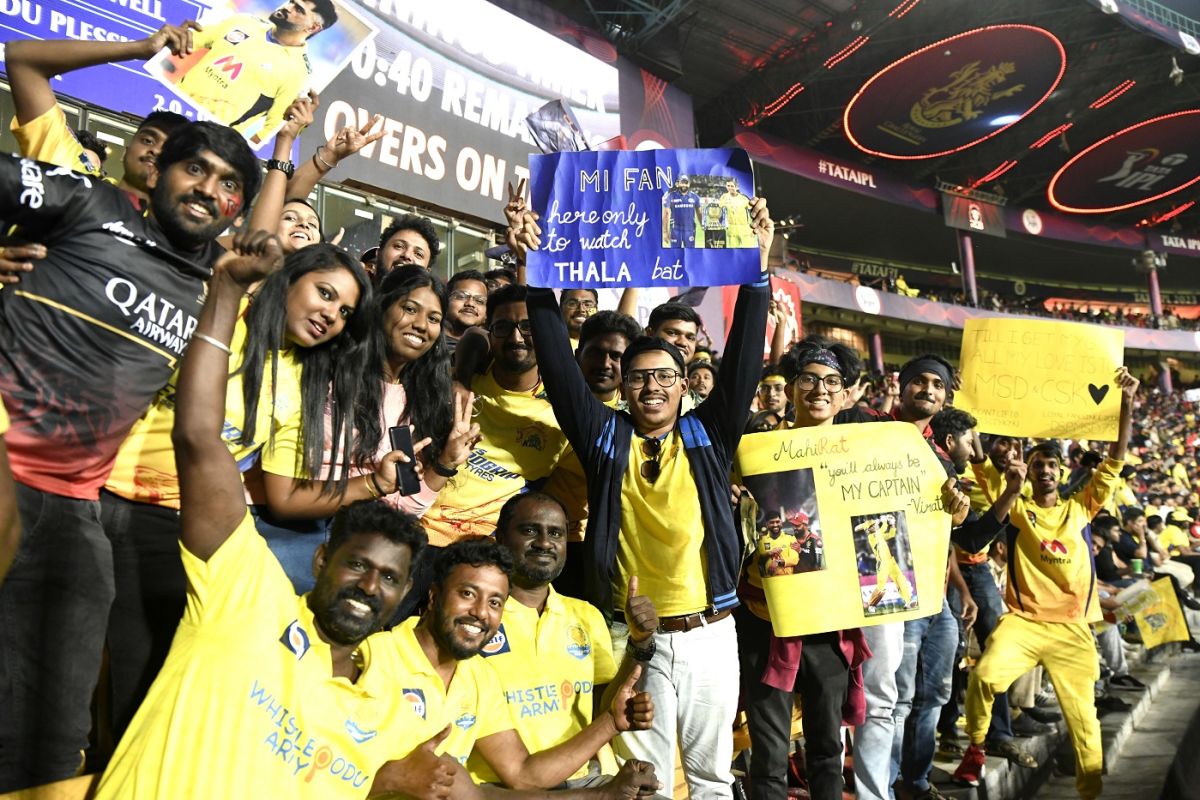 A sea of yellow engulfed the M Chinnaswamy Stadium, with the spotlight ...