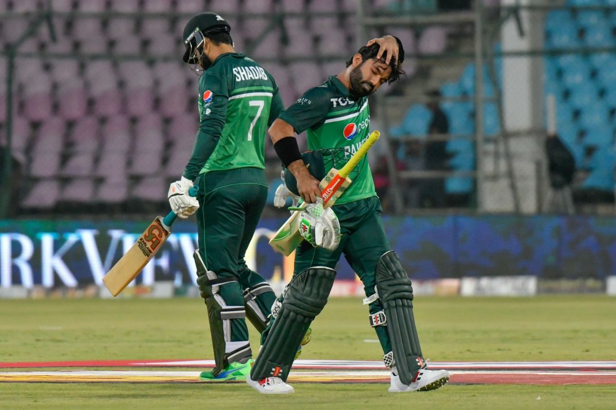 Shadab Khan and Mohammad Nawaz added some quick runs at the end ...