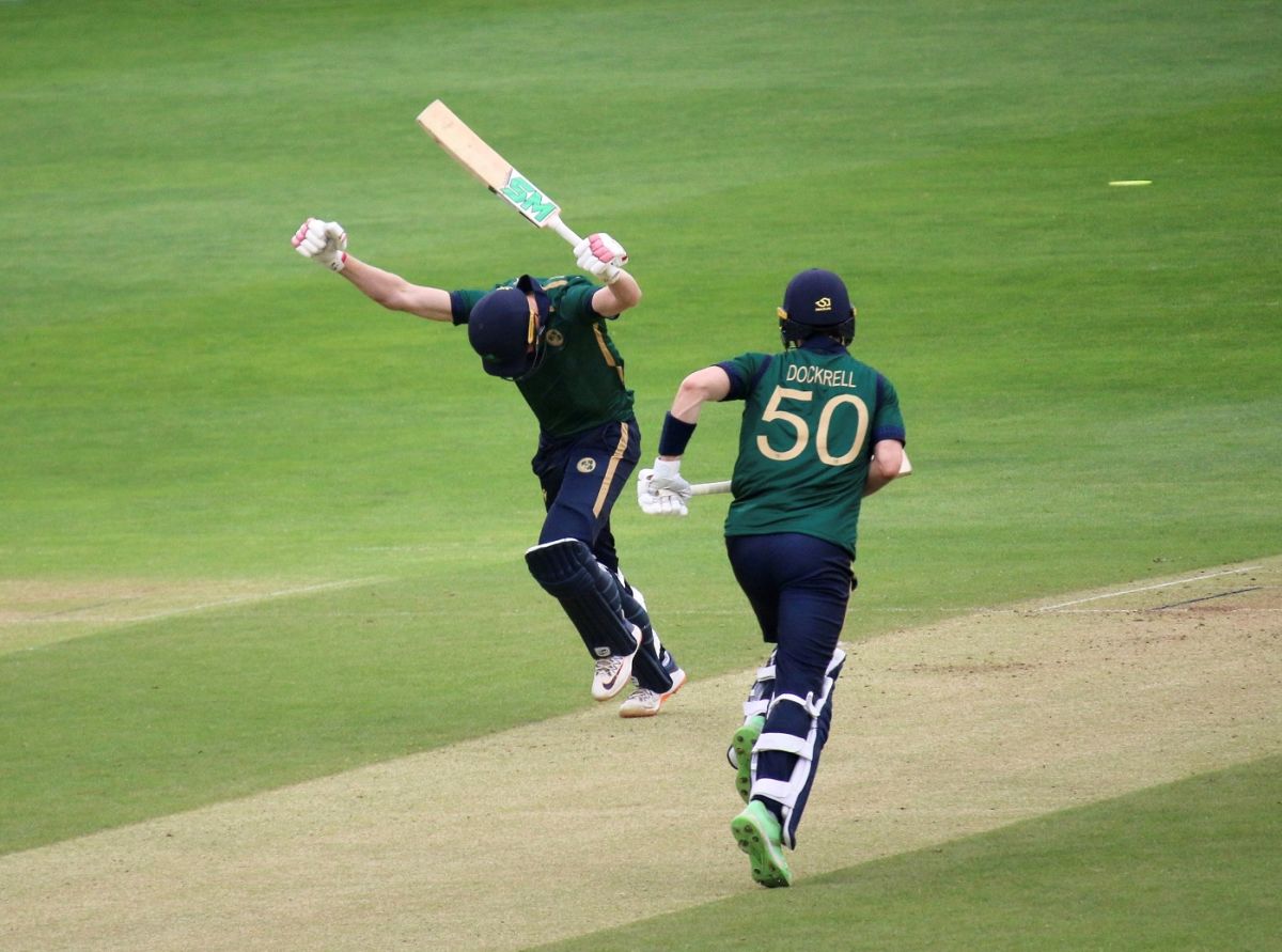 Harry Tector celebrates his century | ESPNcricinfo.com