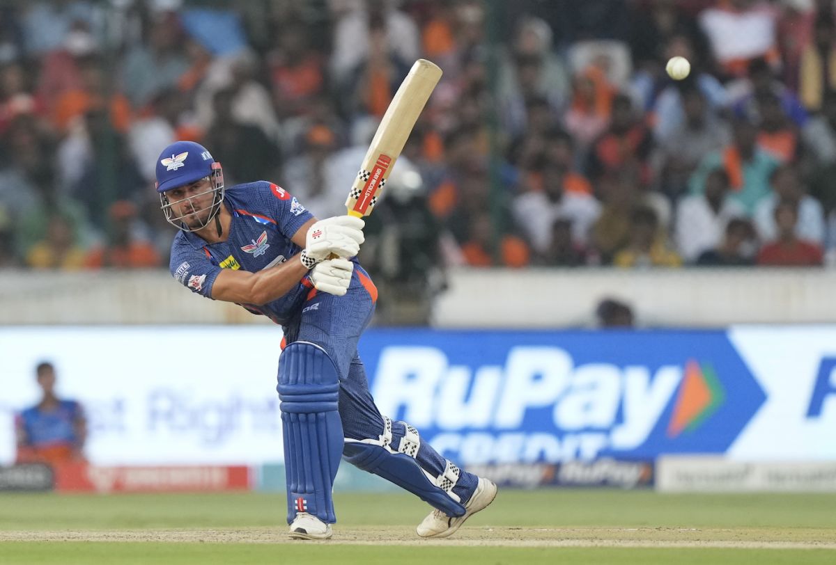Marcus Stoinis picked up speed after a slow start, Sunrisers Hyderabad vs Lucknow Super Giants, IPL 2023, Hyderabad, May 13, 2023