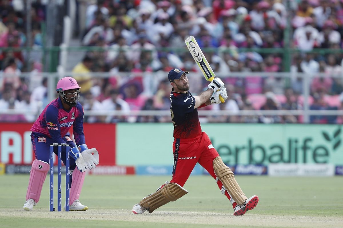 Glenn Maxwell was in his elements from the get-go, Rajasthan Royals vs Royal Challengers Bangalore, IPL, Jaipur, May 14, 2023