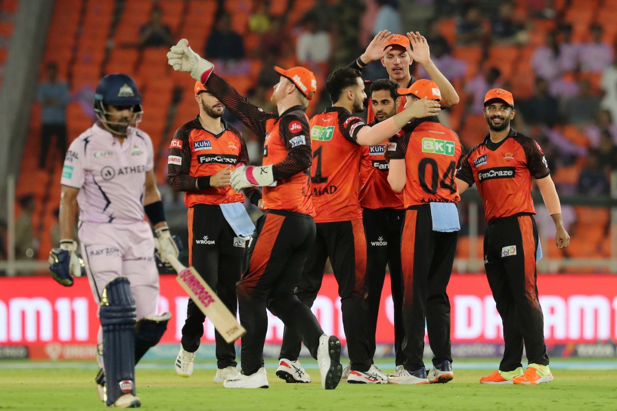 Bhuvneshwar Kumar dismissed Wriddhiman Saha in the first over, Gujarat Titans vs Sunrisers Hyderabad, IPL 2023, Ahmedabad, May 15, 2023
