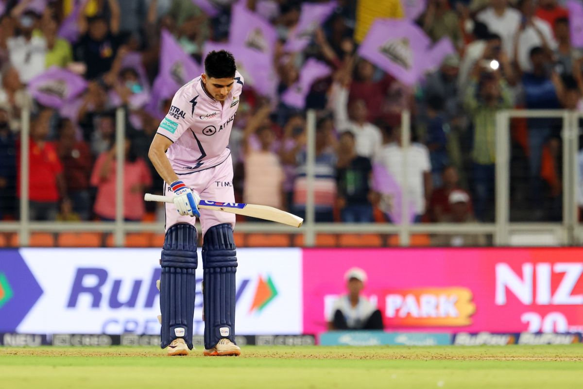 Shubman Gill celebrates his maiden IPL century | ESPNcricinfo.com