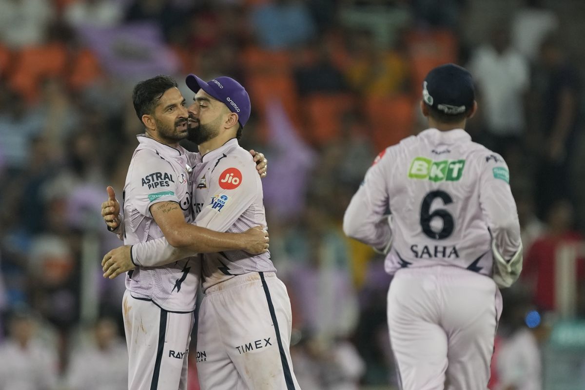 Mohit Sharma finished with a four-wicket haul, Gujarat Titans vs Sunrisers Hyderabad, IPL 2023, Ahmedabad, May 15, 2023