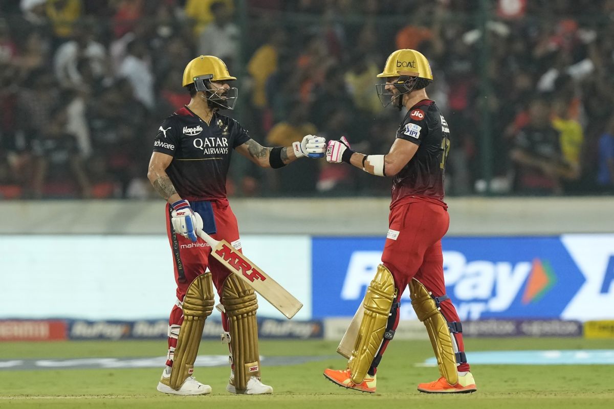 Virat Kohli and Faf du Plessis put up a 172-run stand, Sunrisers Hyderabad vs Royal Challengers Bangalore, IPL 2023, Hyderabad, May 18, 2023