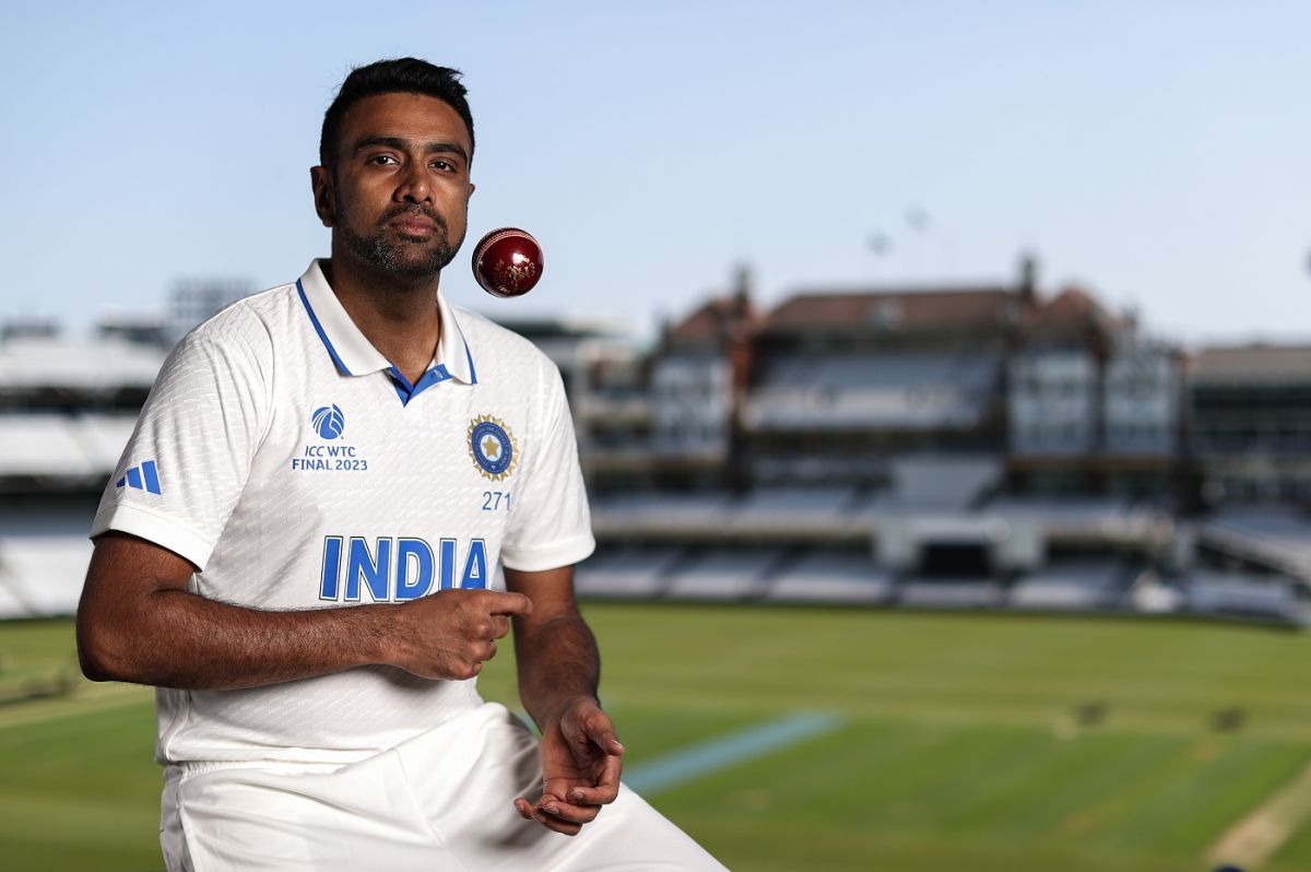 R Ashwin strikes a pose, London, June 4, 2023