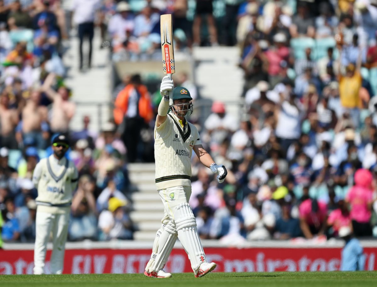 Travis Head celebrates bringing up his fifty | ESPNcricinfo.com