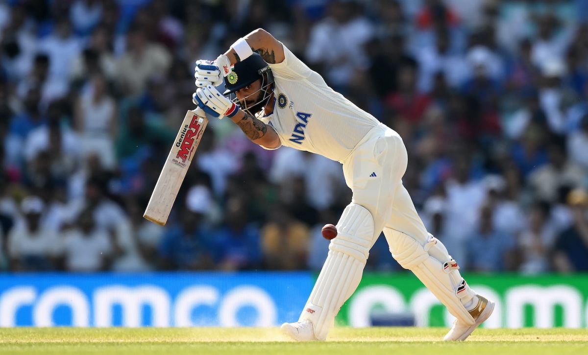 Virat Kohli Closes The Bat Face With Wide-open Eyes On The Ball ...