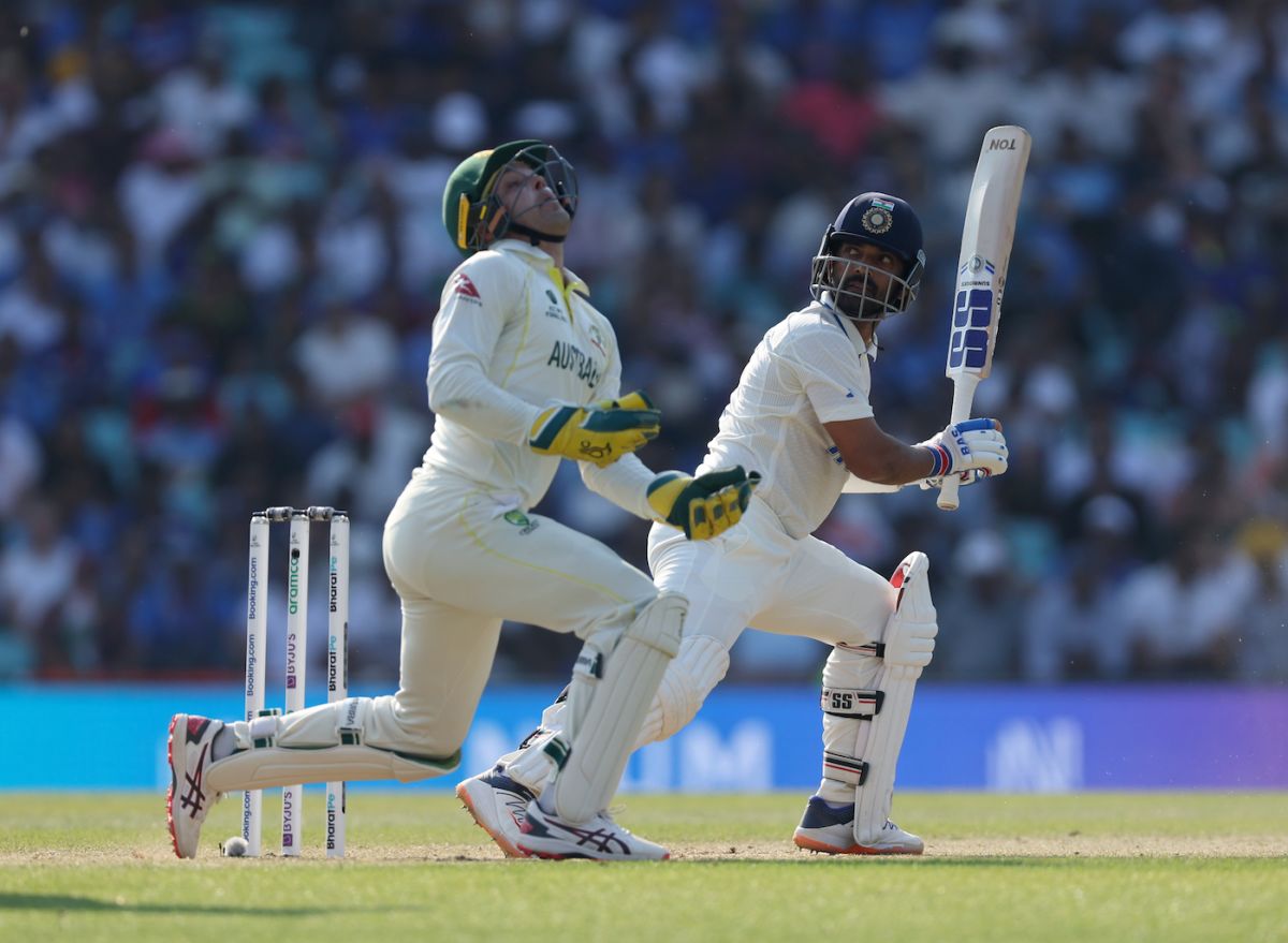 The ball beats Ajinkya Rahane and Alex Carey, Australia vs India, WTC final, 4th Day, The Oval, London, June 10, 2023