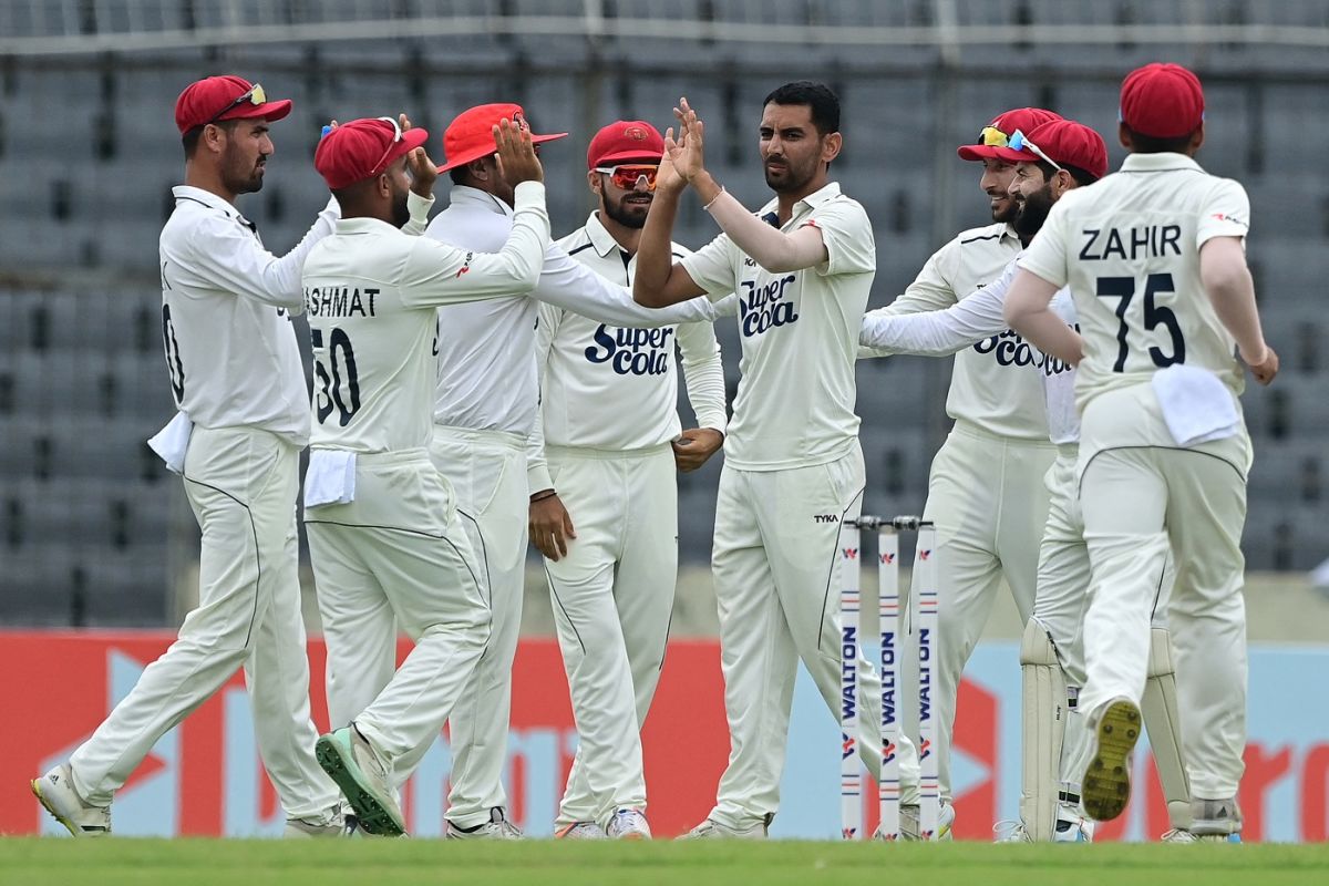 Nijat Masood picked up five wickets on debut, Bangladesh vs Afghanistan, Dhaka, Only Test, Mirpur, 2nd day, June 15, 2023