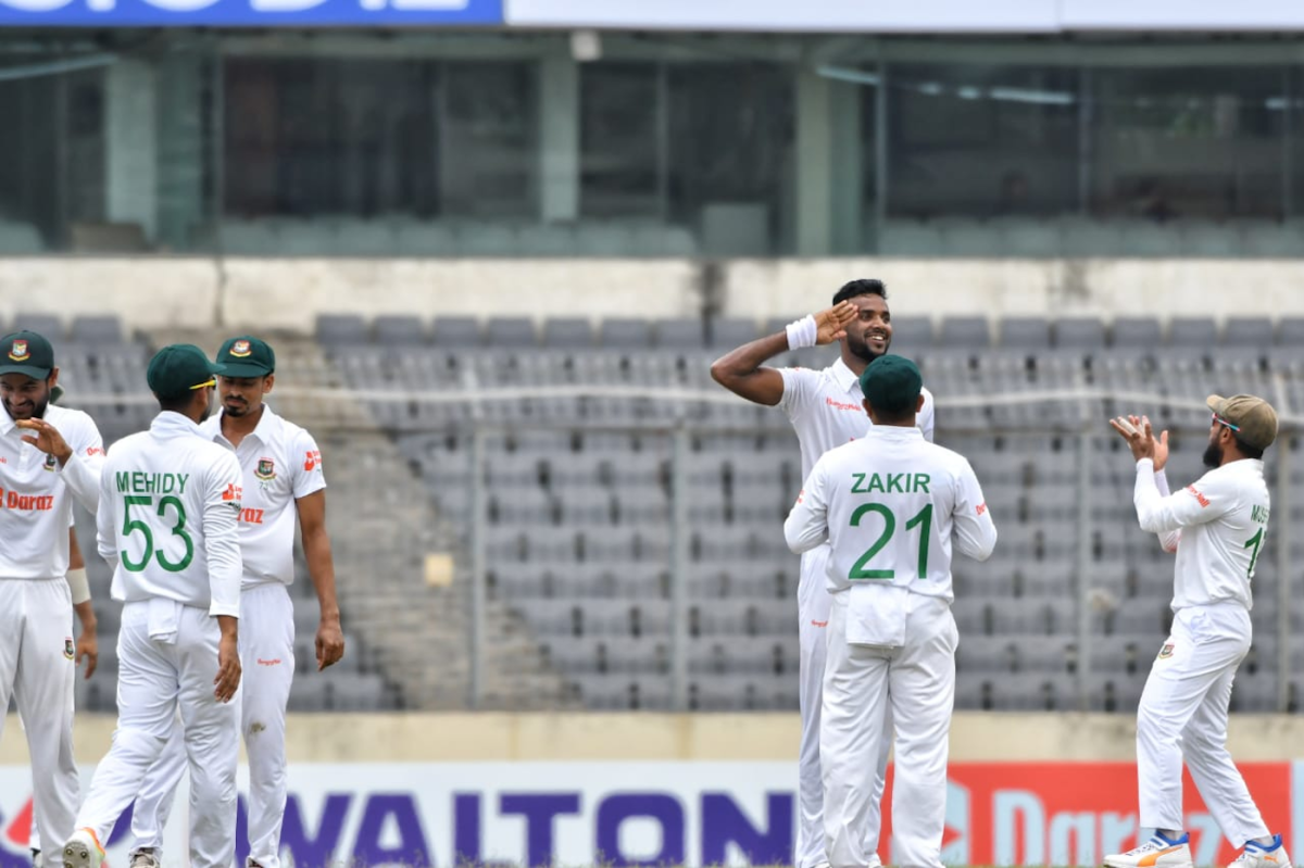Ebadot Hossain struck twice with the new ball in the first session, Bangladesh vs Afghanistan, Only Test, Mirpur, 2nd day, June 15, 2023