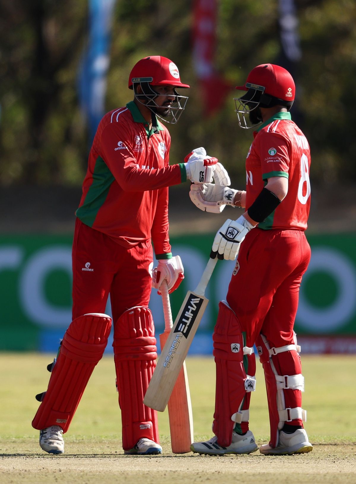 Aqib Ilyas and Kashyap Prajapati added 94 runs for the second wicket, Ireland vs Oman, World Cup Qualifier, Bulawayo, June 19, 2023