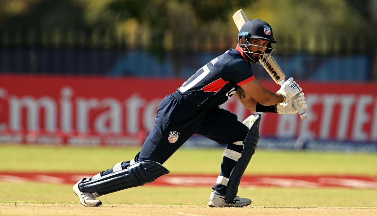 Shayan Jahangir brought up a maiden ODI fifty to keep USA going, Nepal vs USA, ICC World Cup Qualifier, Harare, June 20, 2023