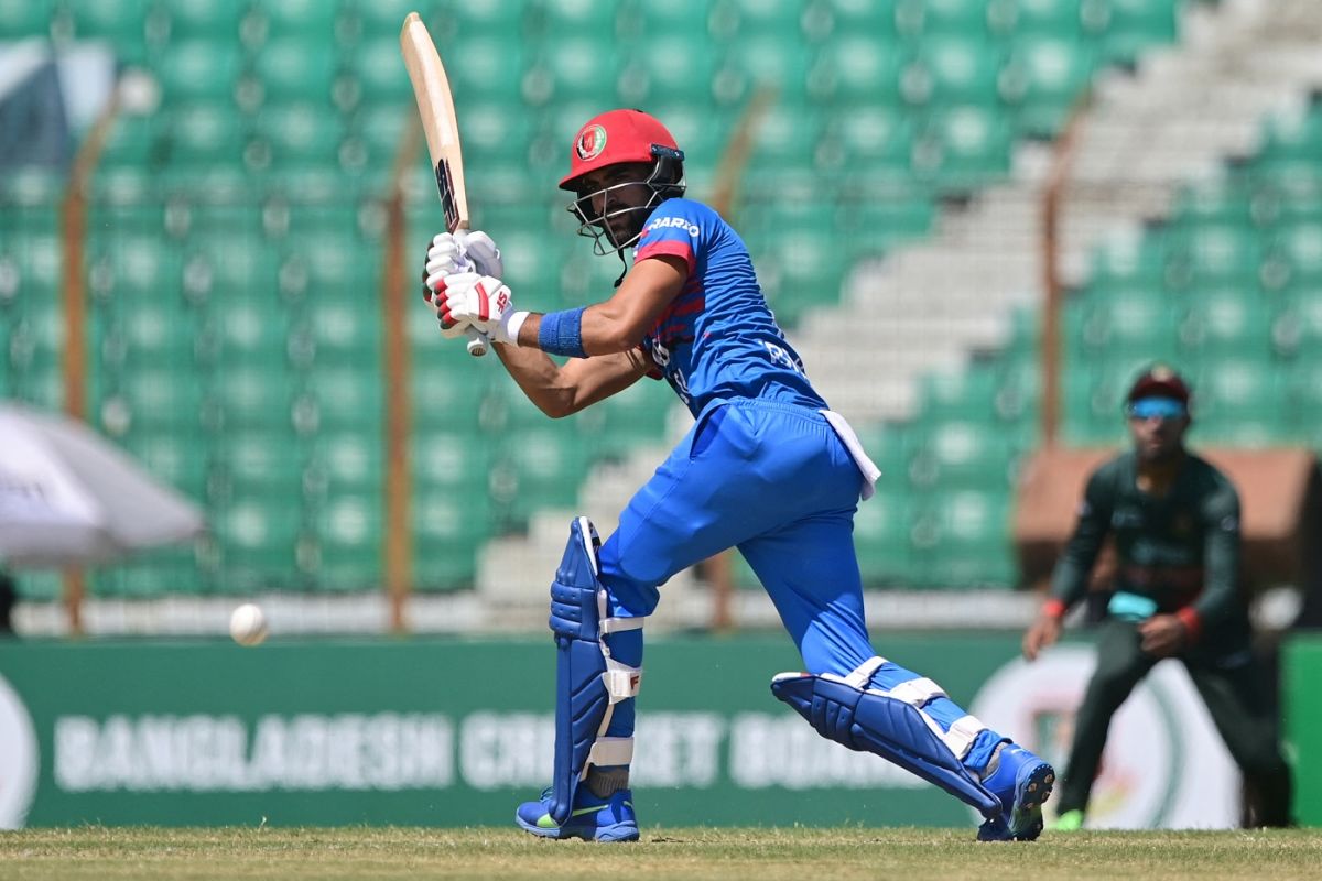 Ibrahim Zadran flicks it away, Bangladesh vs Afghanistan, 2nd ODI, Chattogram, July 8, 2023