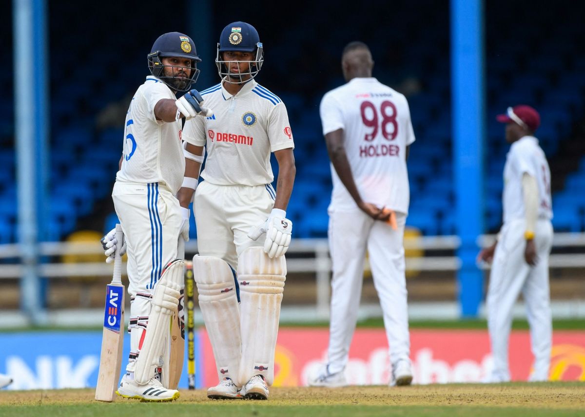 Rohit Sharma and Yashasvi Jaiswal had West Indies running for leather in a quick century stand, West Indies vs India, 2nd Test, first day, Port-of-Spain, July 20, 2023