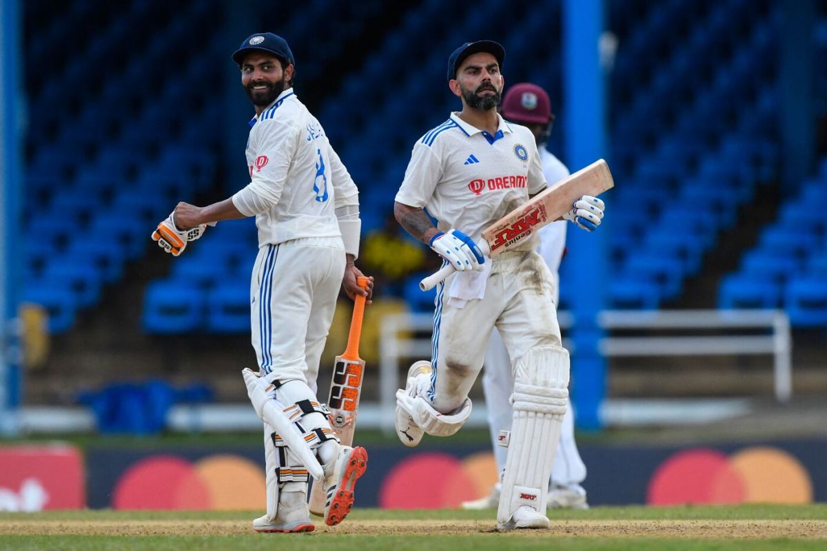Ravindra Jadeja and Virat Kohli steadied India's ship, West Indies vs India, 2nd Test, 1st day, Port-of-Spain, July 20, 2023