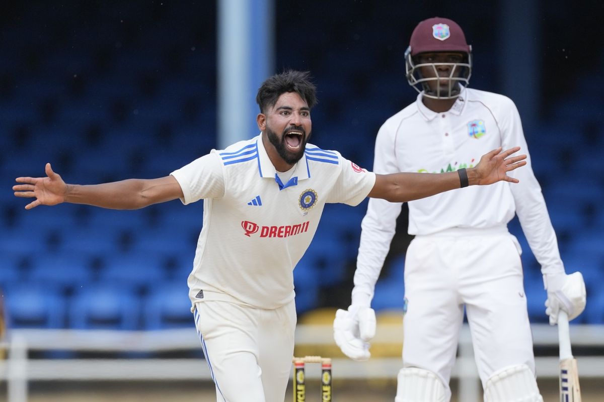 Mohammed Siraj trapped Alzarri Joseph lbw, West Indies vs India, 2nd Test, Port-of-Spain, 4th day, July 23, 2023