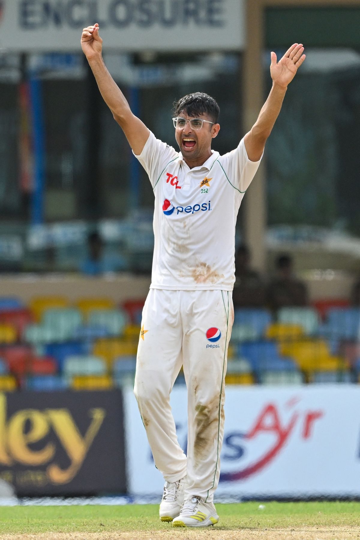 Abrar Ahmed Finished With A Four for ESPNcricinfo
