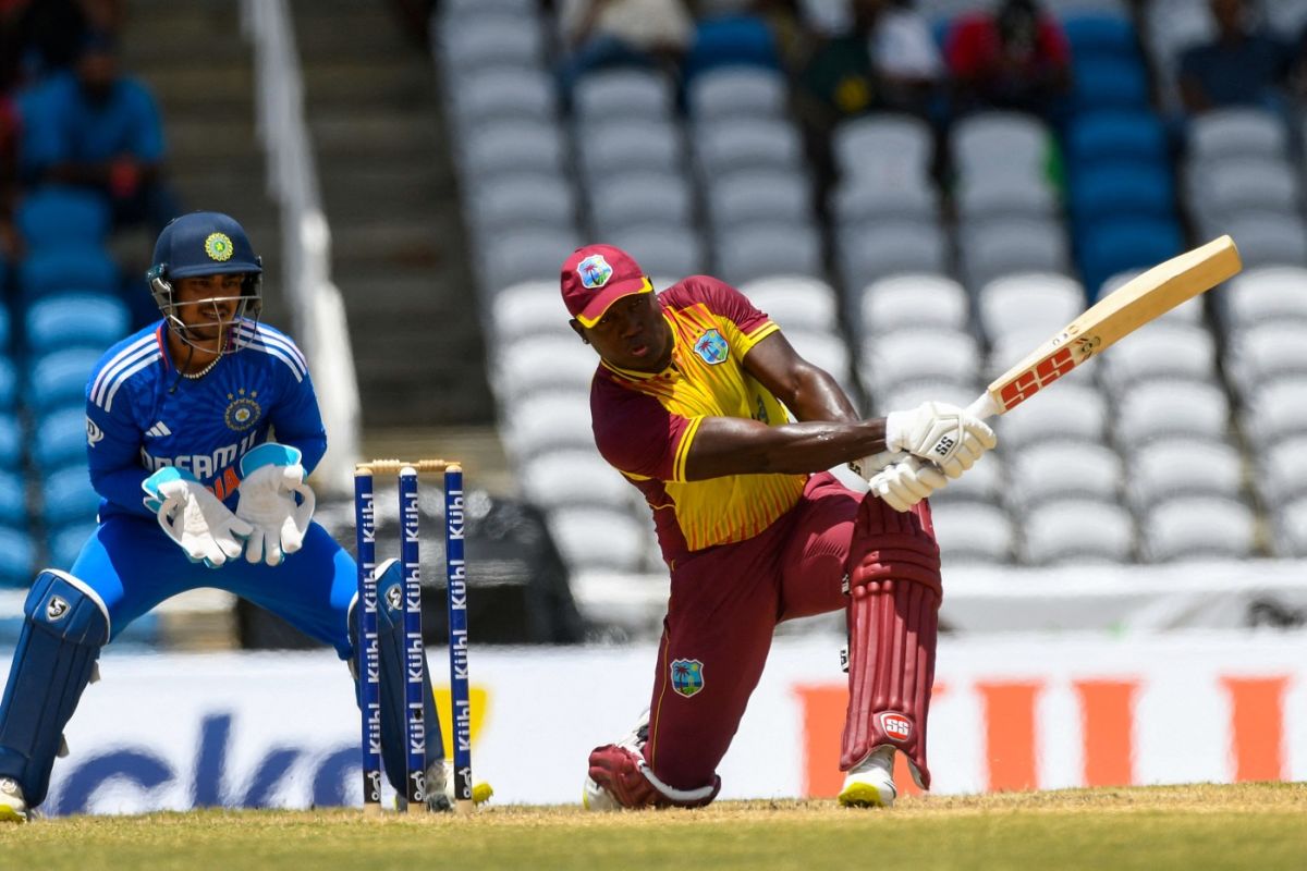 Rovman Powell Swings At The Ball | ESPNcricinfo.com