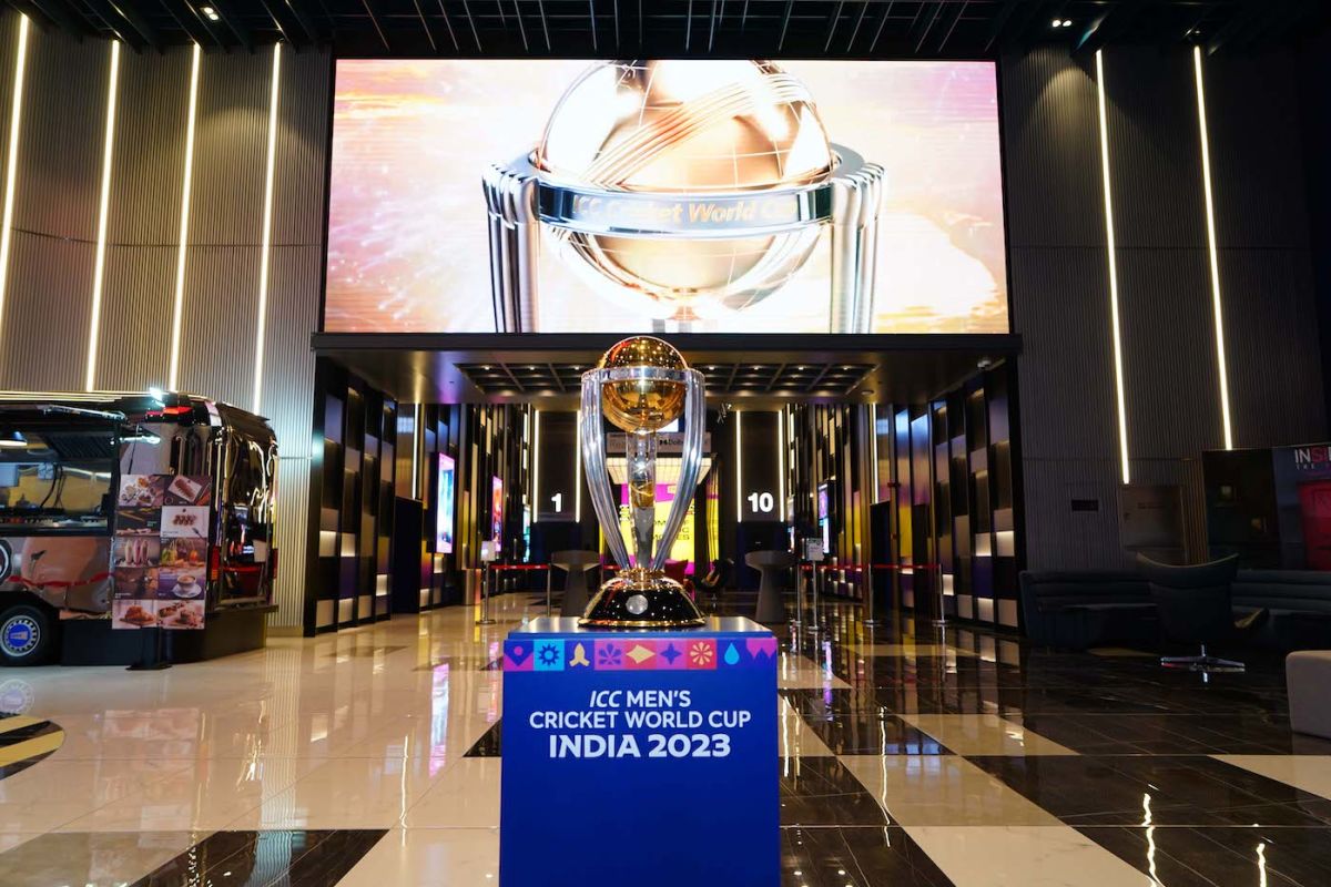 The World Cup trophy got a flashy reception in Bahrain