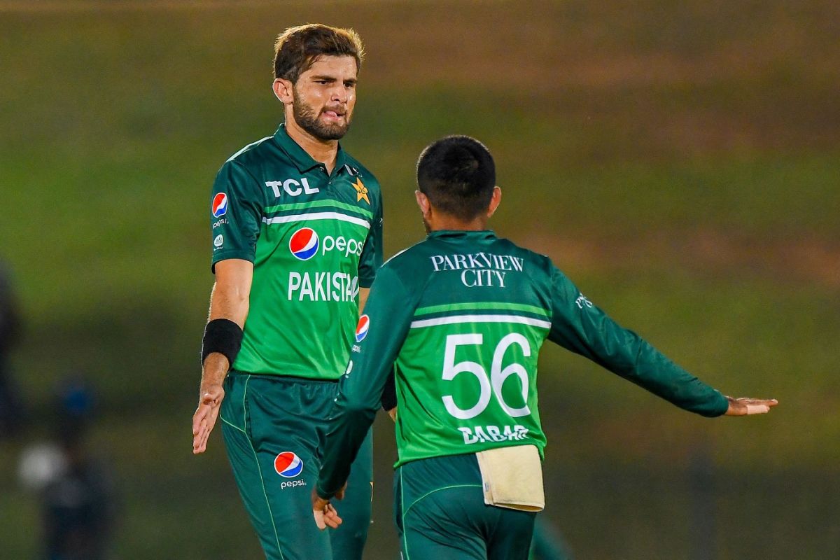 Shaheen Shah Afridi was the pick of the Pakistan bowlers with two wickets, Afghanistan vs Pakistan, 2nd ODI, Hambantota, August 24, 2023