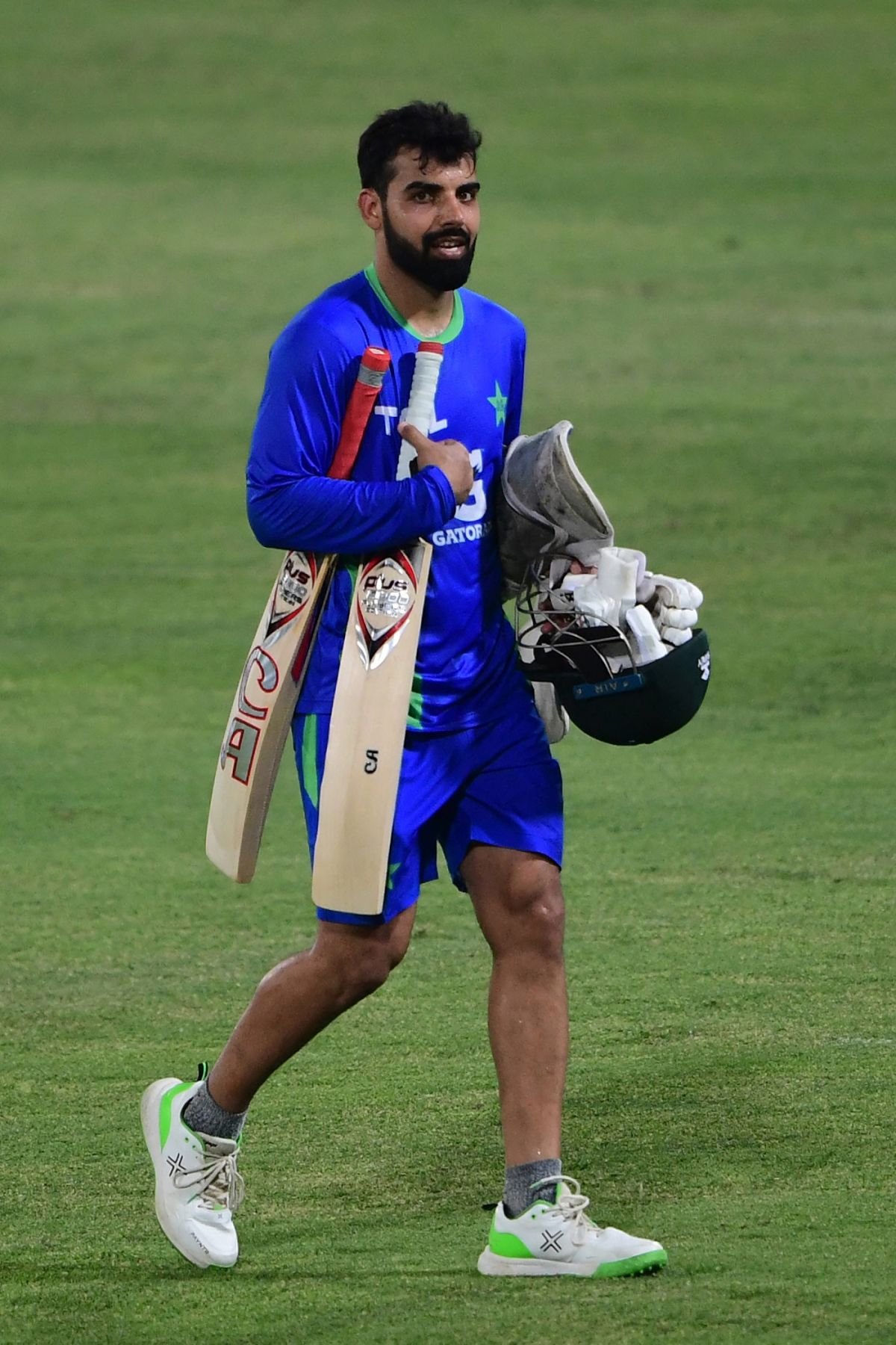 Shadab Khan walks back after a training session, Asia Cup 2023, Multan, August 29, 2023