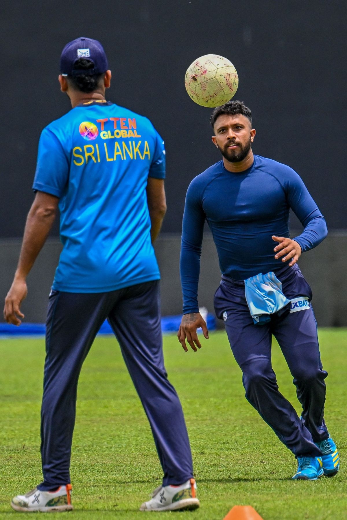 Kusal Mendis shows off his football skills