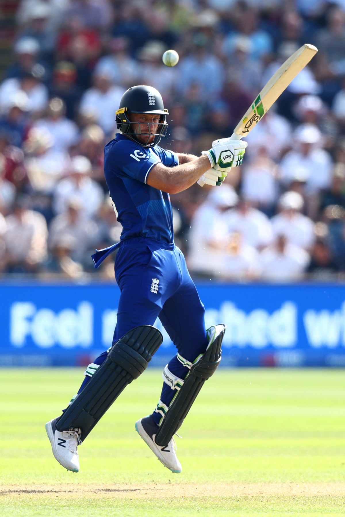 Jos Buttler carves through the off side, England vs New Zealand, 1st ODI, Cardiff, September 8, 2023