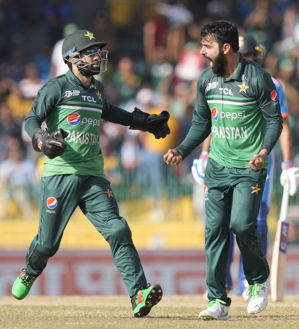 Shadab Khan removed Rohit Sharma after being battered around a fair bit, Pakistan vs India, Asia Cup Super Four, Colombo, September 10, 2023