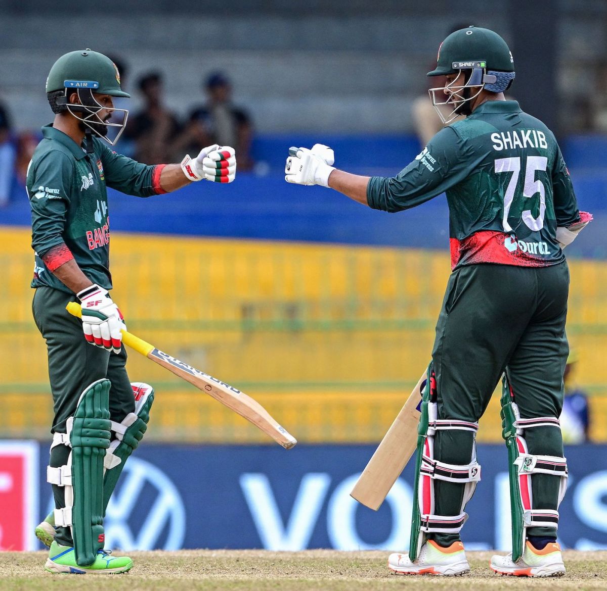 Towhid Hridoy and Shakib Al Hasan put on a half-century stand, Bangladesh vs India, Asia Cup Super Four, Colombo, September 15, 2023