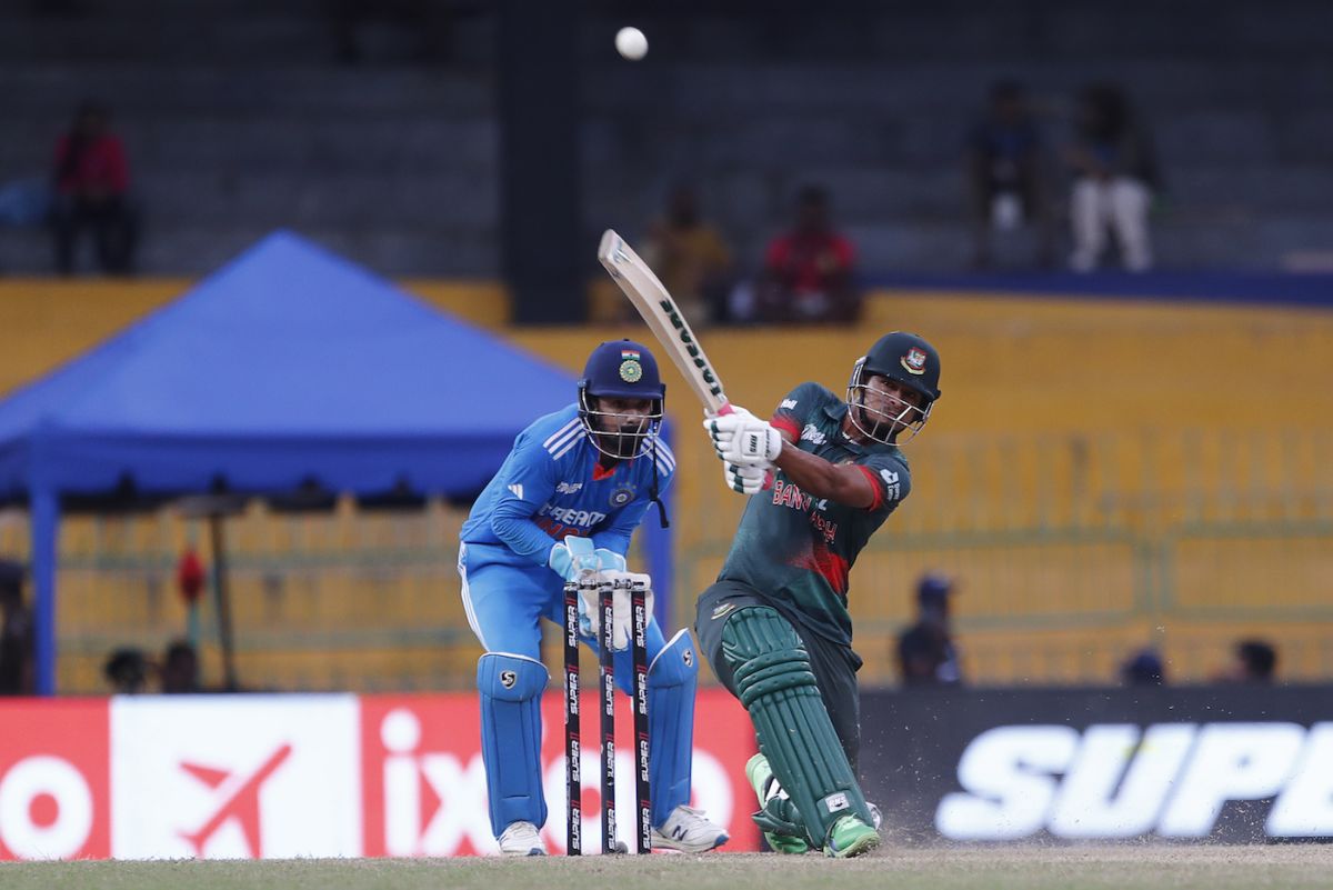 Nasum Ahmed added useful runs from No. 8, Bangladesh vs India, Asia Cup Super Four, Colombo, September 15, 2023