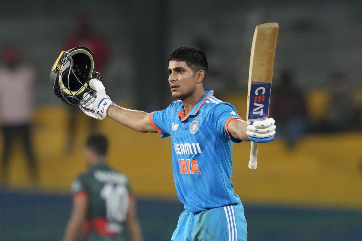 Shubman Gill brought up his second ODI hundred, Bangladesh vs India, Asia Cup Super Four, Colombo, September 15, 2023