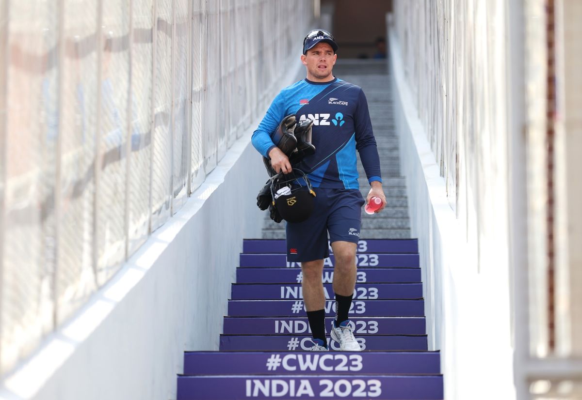 Tom Latham heads to train ahead of the World Cup opener | ESPNcricinfo.com