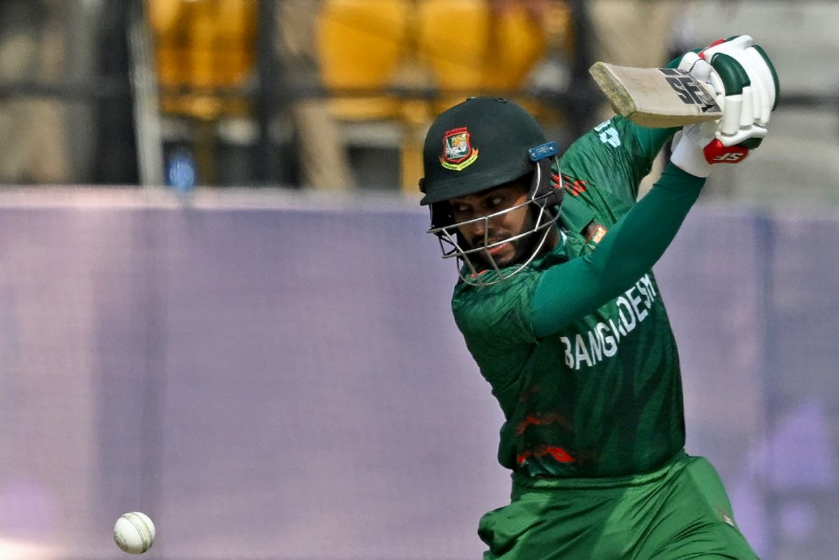 Mehidy Hasan Miraz had to do a job with the bat after picking up three wickets with the ball, Afghanistan vs Bangladesh, World Cup, Dharamsala, October 7, 2023