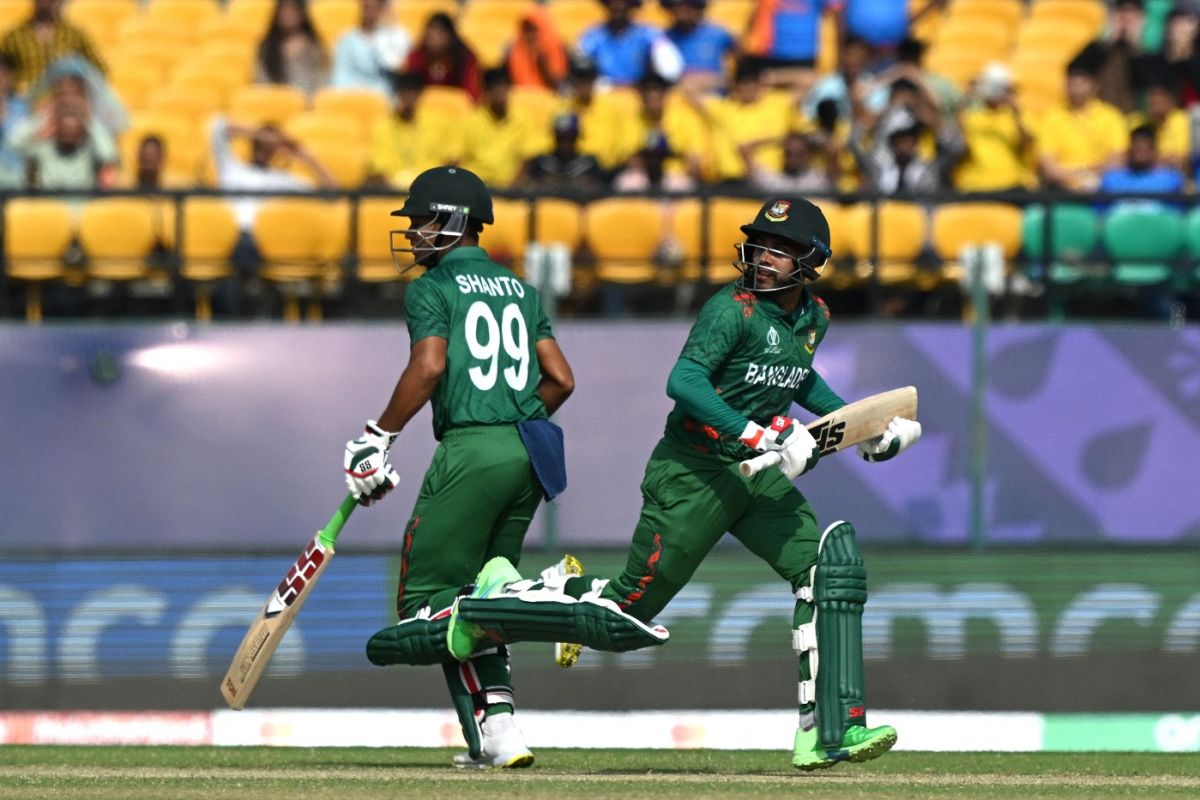 Najmul Hossain Shanto and Mehidy Hasan Miraz kept Bangladesh ticking, Afghanistan vs Bangladesh, World Cup, Dharamsala, October 7, 2023
