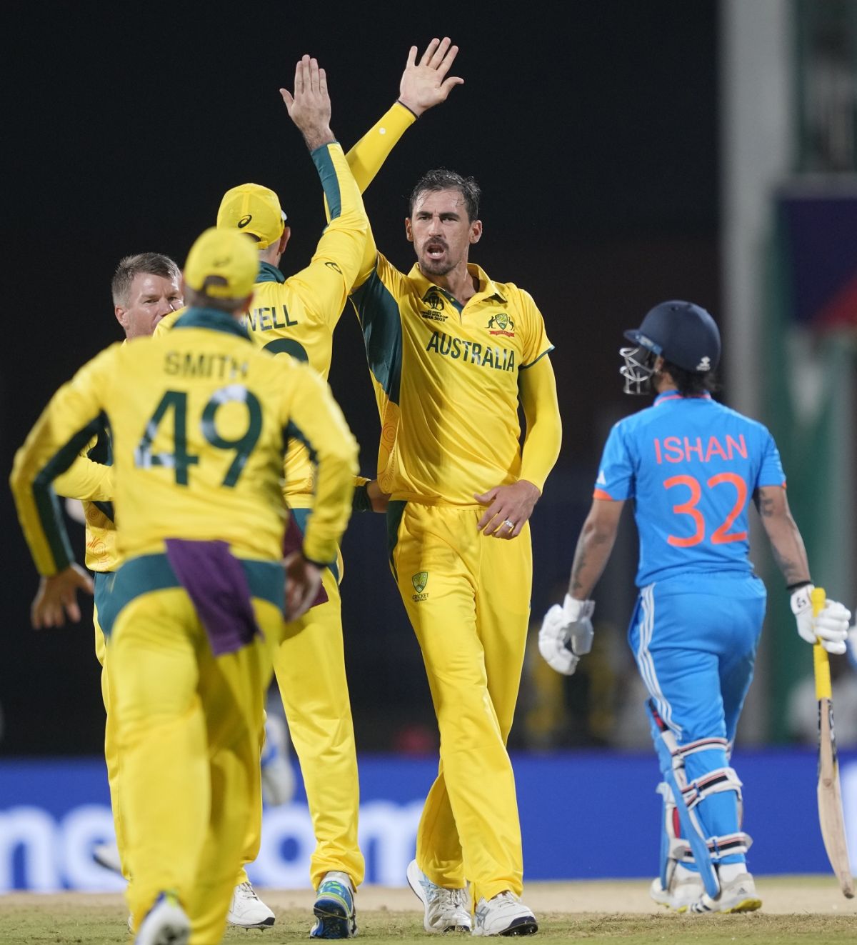 Mitchell Starc dismissed Ishan Kishan for a first-ball blob, India vs Australia, World Cup, Chennai, October 8, 2023
