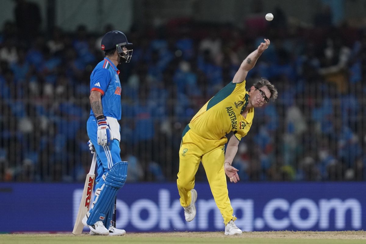 Adam Zampa was greeted into the attack with a 13-run over, India vs Australia, World Cup, Chennai, October 8, 2023