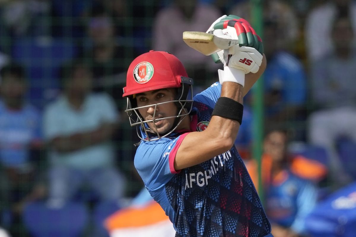Rahmanullah Gurbaz displayed positive intent in the powerplay, India vs Afghanistan, ODI World Cup, Delhi, October 11, 2023