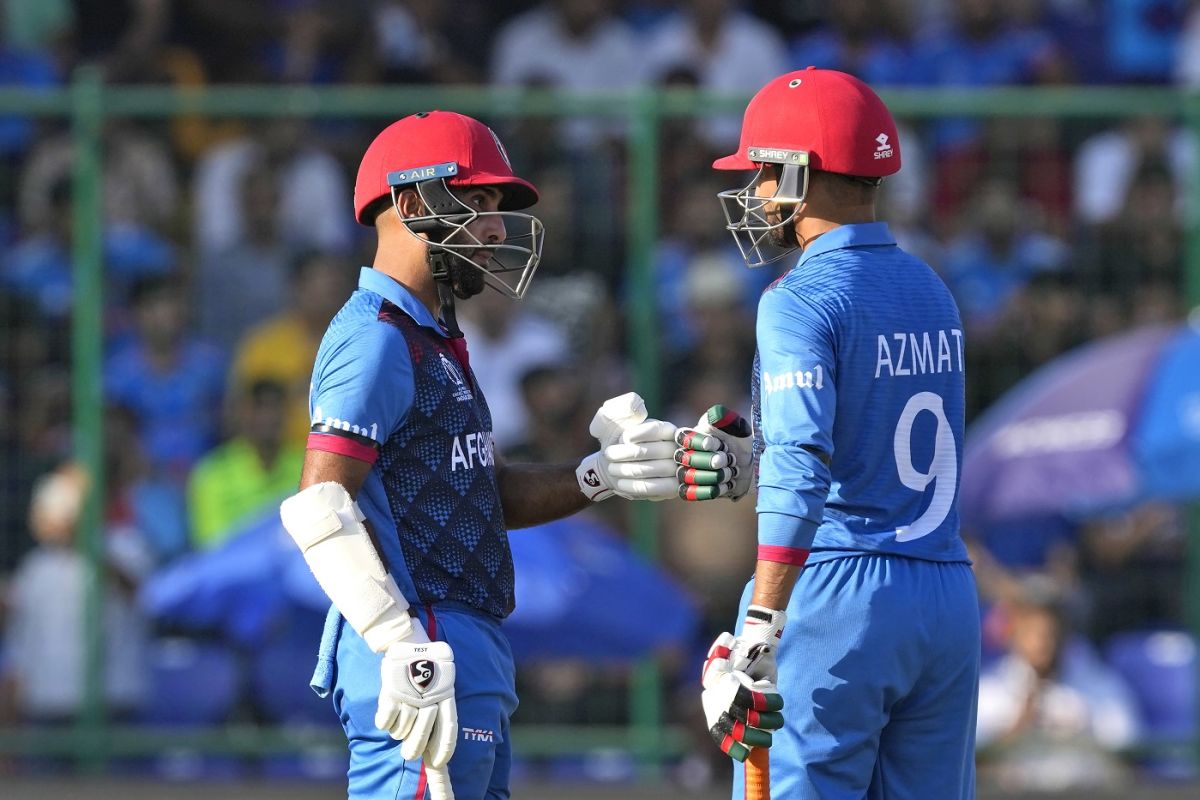 Azmatullah Omarzai and Hashmatullah Shahidi stabilised Afghanistan's innings, India vs Afghanistan, ODI World Cup, Delhi, October 11, 2023