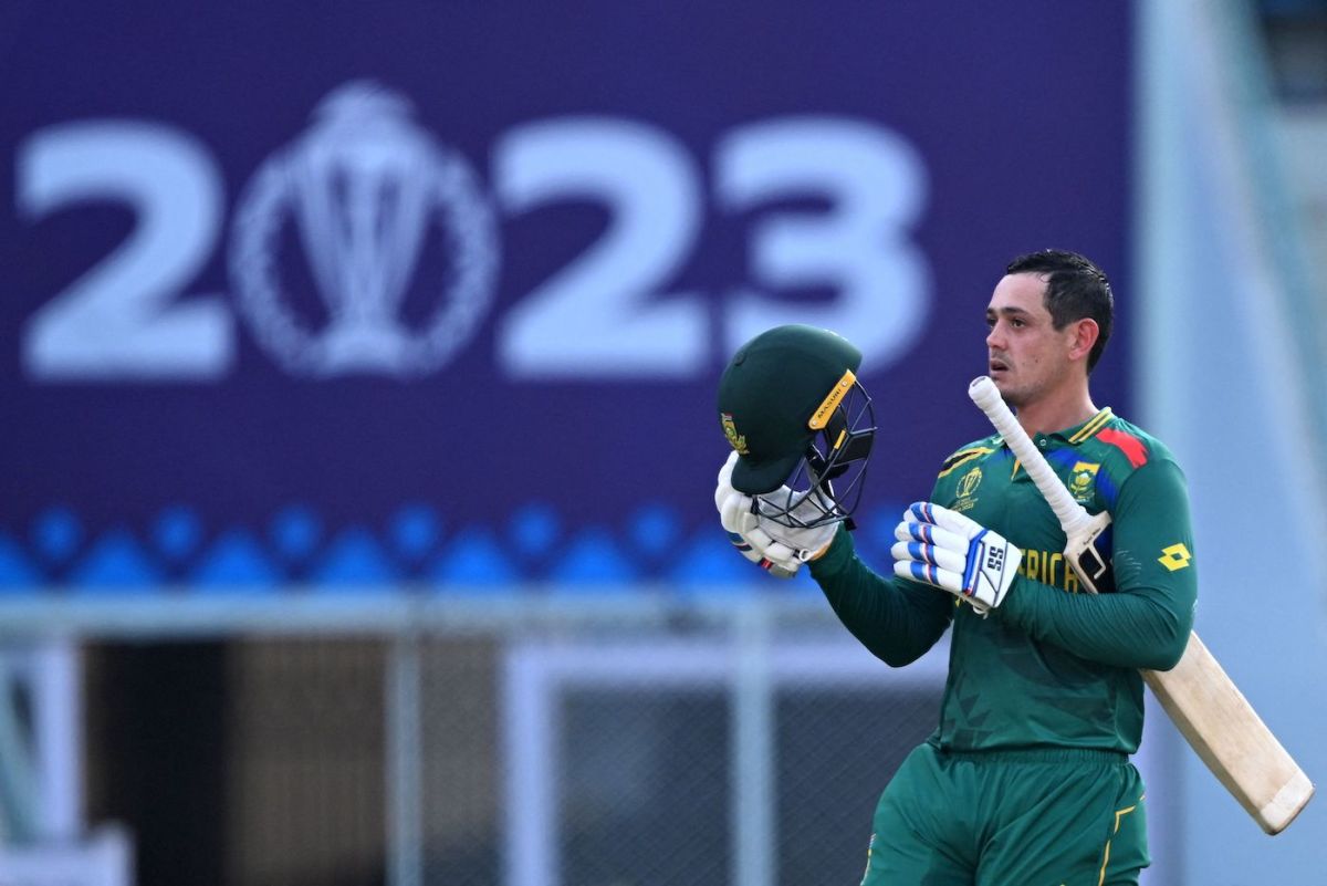 Quinton de Kock kicked off the 2023 World Cup with back-to-back tons, Australia vs South Africa, Men's ODI World Cup 2023, Lucknow, October 12, 2023