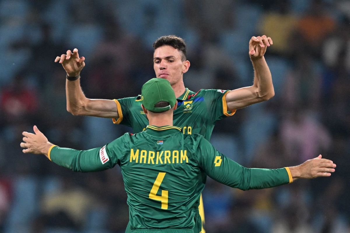 Marco Jansen ended a pesky seventh-wicket stand that lasted 98 balls, Australia vs South Africa, Men's ODI World Cup 2023, Lucknow, October 12, 2023