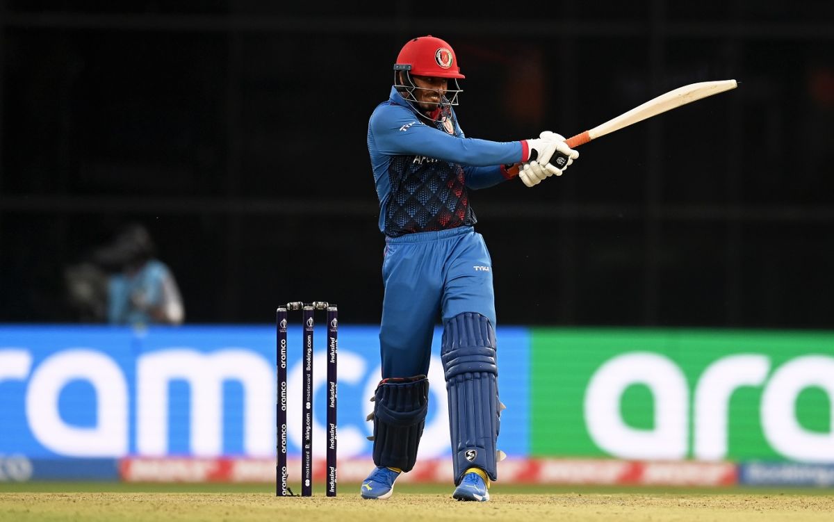 Mujeeb Ur Rahman walked in and smashed the England bowlers around from the get-go, Afghanistan vs England, ODI World Cup, Delhi, October 15, 2023