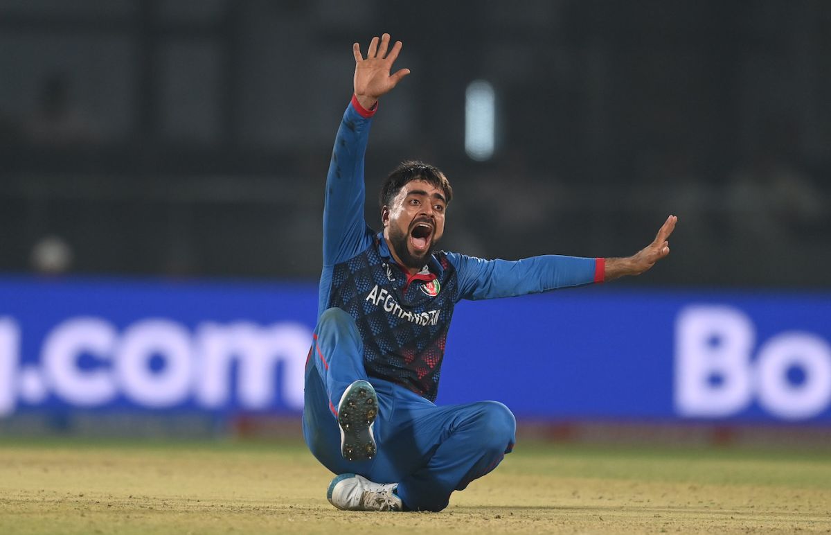 Rashid Khan was a live wire during the chase, England vs Afghanistan, Men's ODI World Cup 2023, Delhi, October 15, 2023