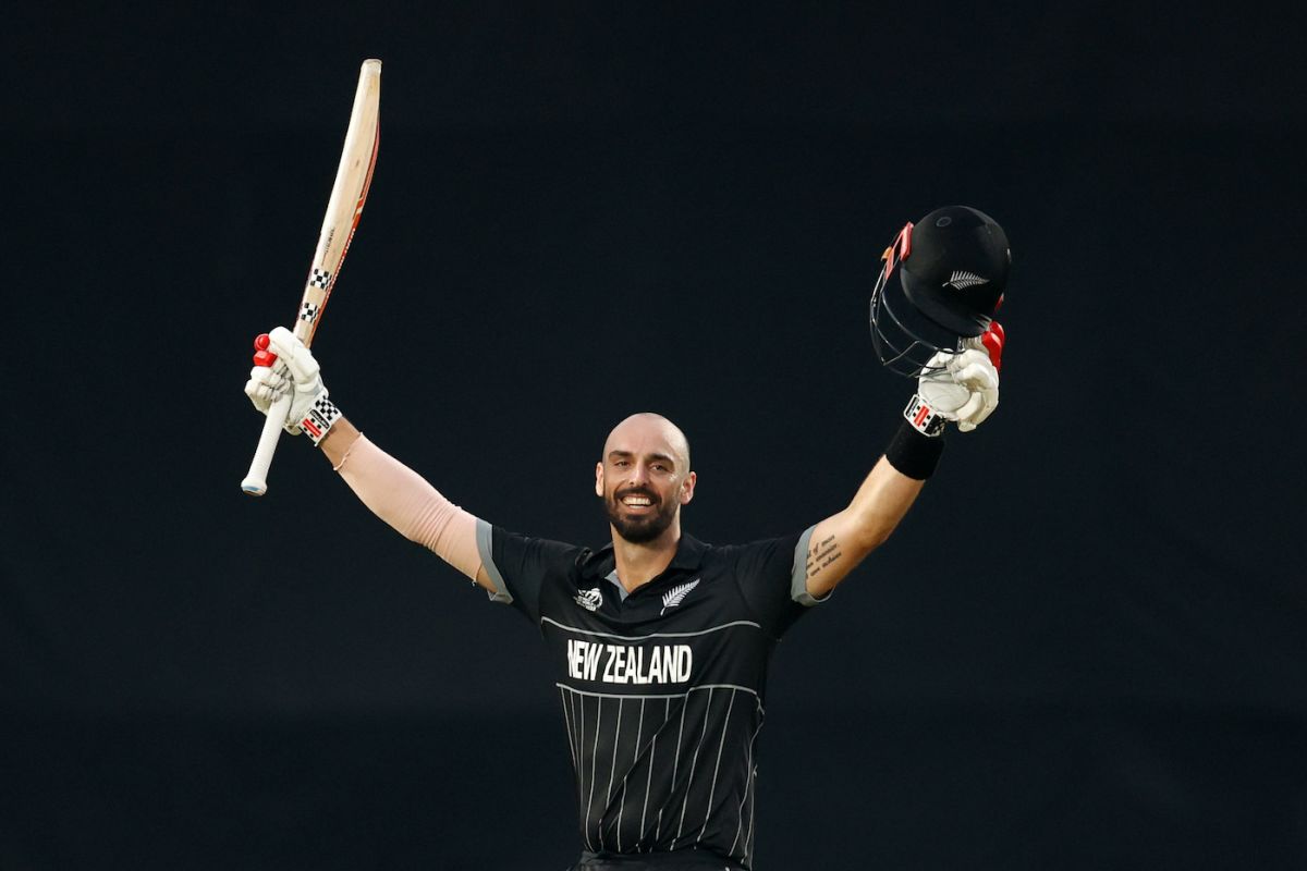 Daryl Mitchell brought up ODI century No. 5, India vs New Zealand, Men's ODI World Cup, Dharamsala, October 22, 2023