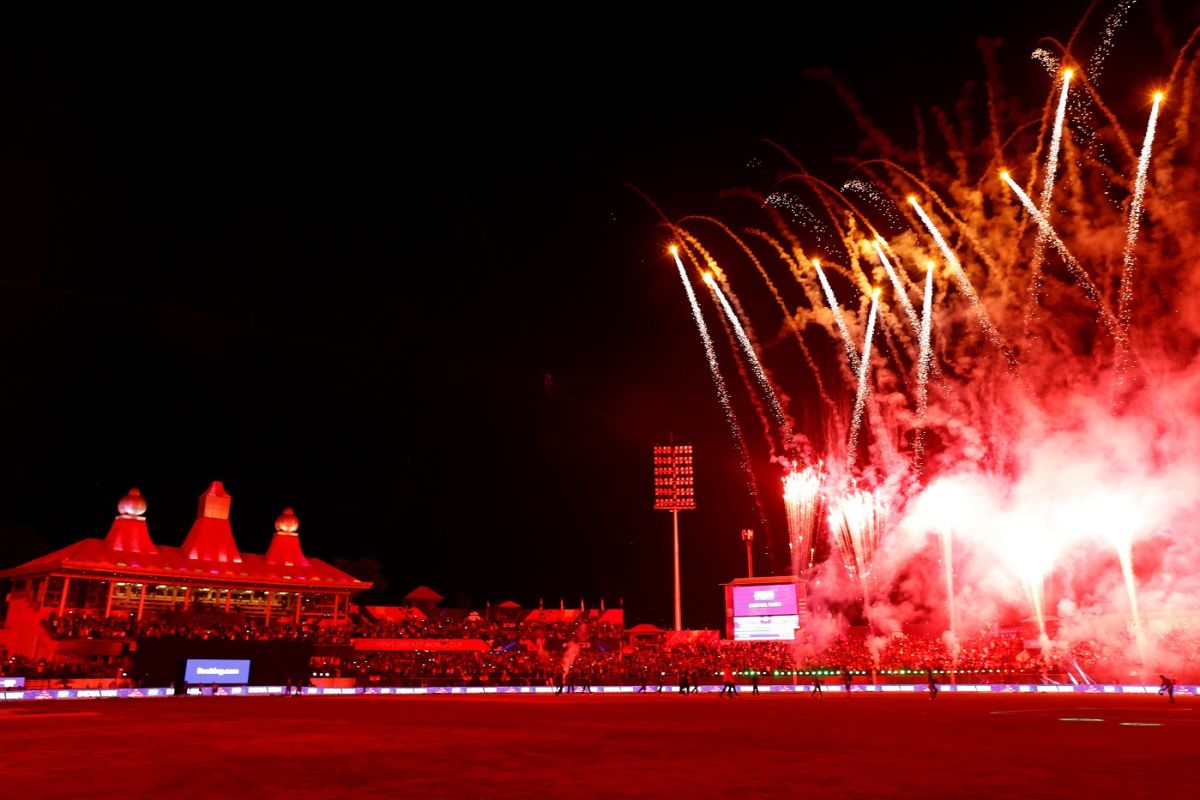 The HPCA Stadium was set alight after India's win over New Zealand, India vs New Zealand, Men's ODI World Cup, Dharamsala, October 22, 2023