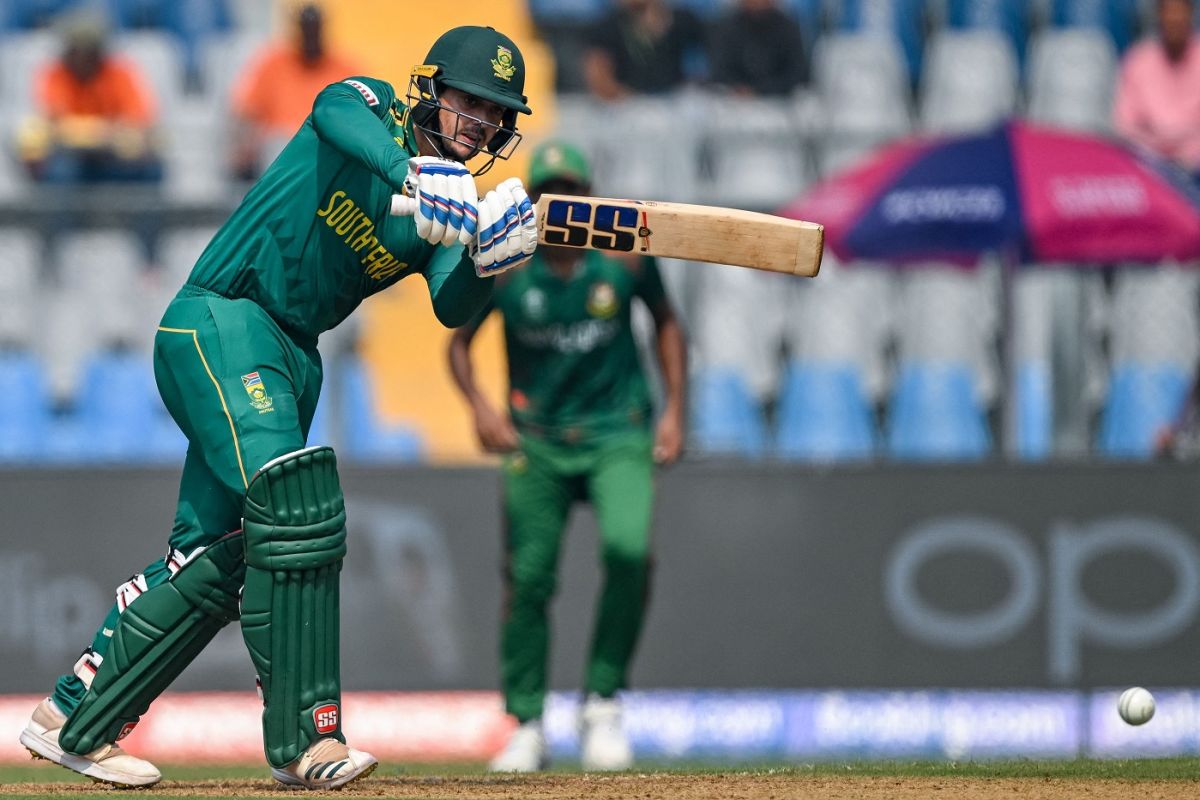 Quinton de Kock was at ease against the new ball, Bangladesh vs South Africa, ODI World Cup, Wankhede, October 24, 2023