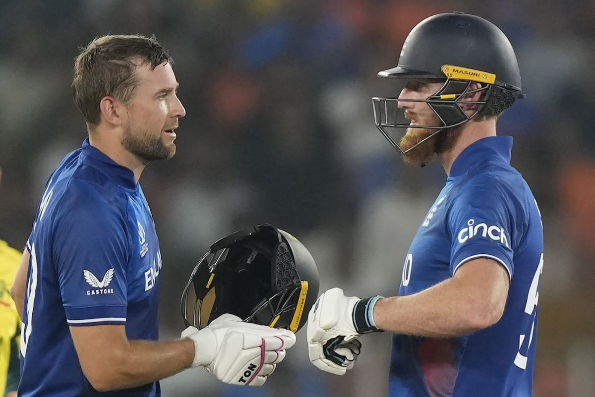 Dawid Malan and Ben Stokes got together after the fall of the first two wickets, Australia vs England, World Cup, Ahmedabad, November 4, 2023